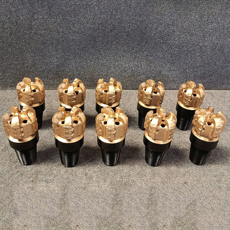 89mm 5 PDC حفر قطع تصميم تخصيص للاشكالات الناعمة إلى المتوسطة الناعمة في تطبيقات التعدين